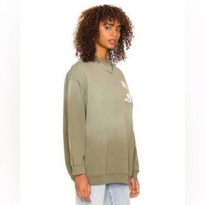 Anine Bing Green Cody Vintage Sweatshirt size medium